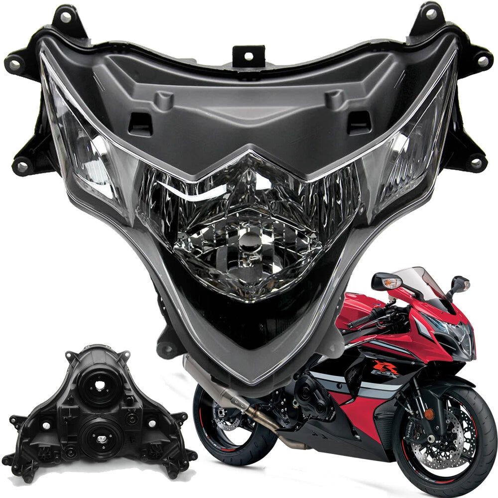 Front Headlight Headlamp Assembly For Suzuki GSXR1000 GSX-R1000 2009-2016 Clear