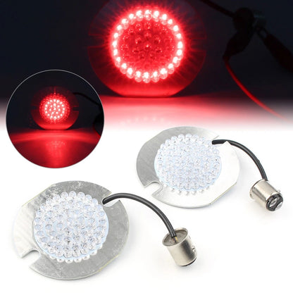 1157 Red LED Turn Signal Light Indicator Inserts for Harley Electra/Ultra