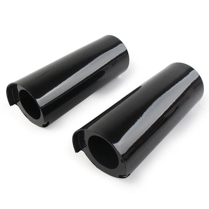 +2" Smooth Fork Tube Slider Covers Cowbells For Harley Electra Tri Glide FLHX