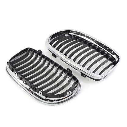 Fit BMW E90 E91 LCI 328i 335i  2009-2011 Front Kidney Grill Grille Chrome Black