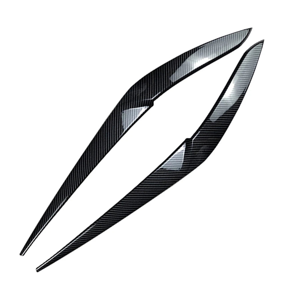 Front Fog Light Lamp Eyebrow Cover Trim For BMW X5 2018-22 X6 19-22 Carbon Fiber