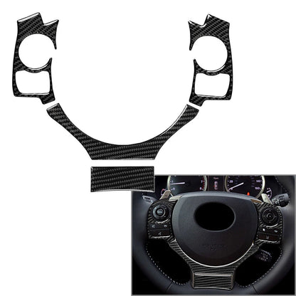 Carbon Fiber Steering Wheel Cover Trim for LEXUS IS250 NX200 200t 300h 2014-2017