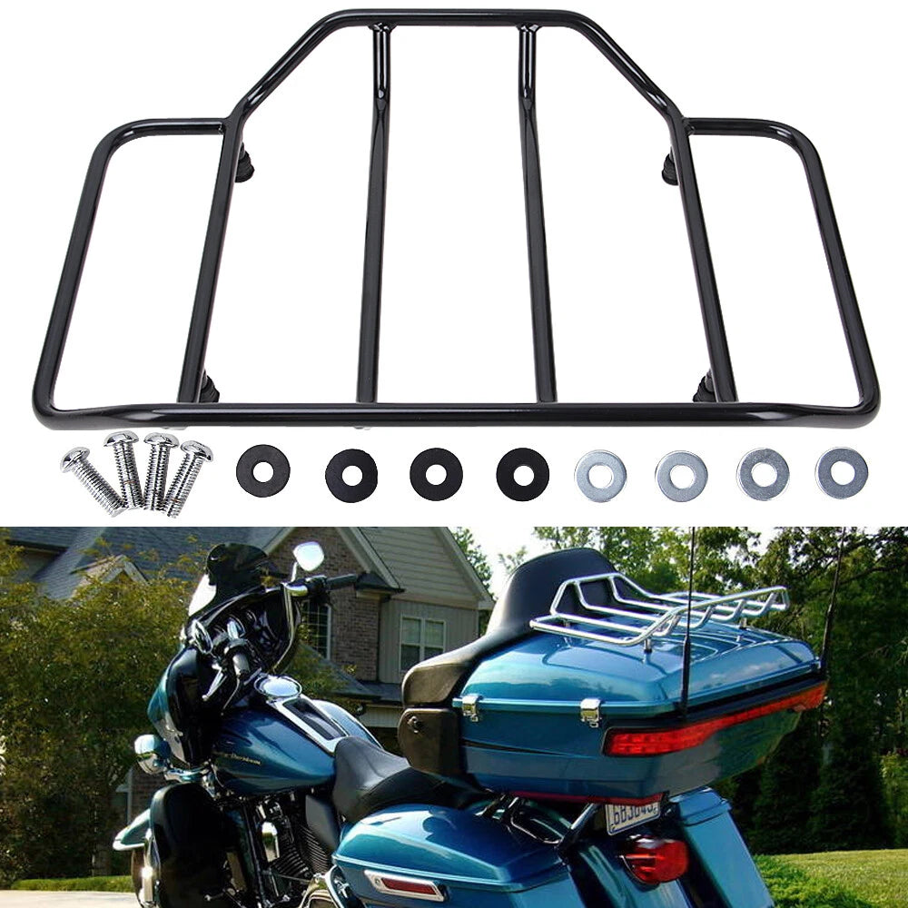 Tour Pack Pak Top Chopped Razor Trunk Luggage Rack For Harley Touring 1988-2019