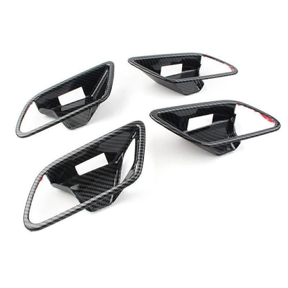 4pcs Carbon Fiber Inner Handle Bowl Covers For Mercedes-Benz A-Class W177 2019