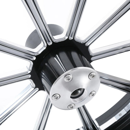 Front Wheel Hub Cap Cover Fit For Harley Touring Street Road Glide non ABS 08-Up