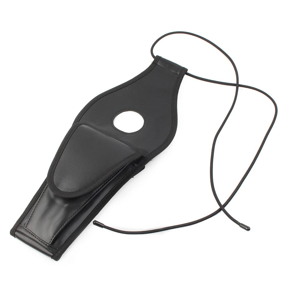 Black PU Leather Fuel Tank Bib W/Pouch Fit For Harley Sportster 1200 2004/Later