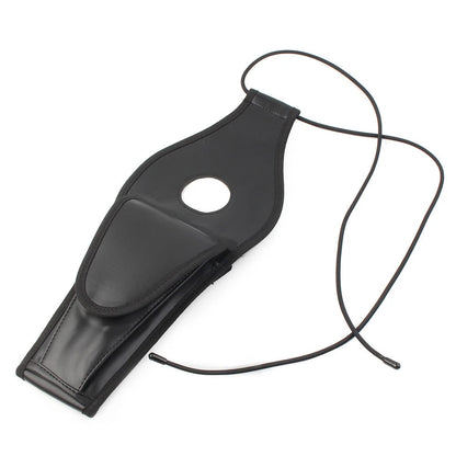 Black PU Leather Fuel Tank Bib W/Pouch Fit For Harley Sportster 1200 2004/Later