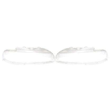 Front Headlight Lens Shell Cover Replacement For BMW 5 Series E39 2001-2003 PAIR