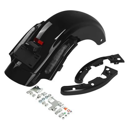 Extended Saddlebags 6X9" Speaker Lid Rear Fender Fit For Harley Road Glide 09-13