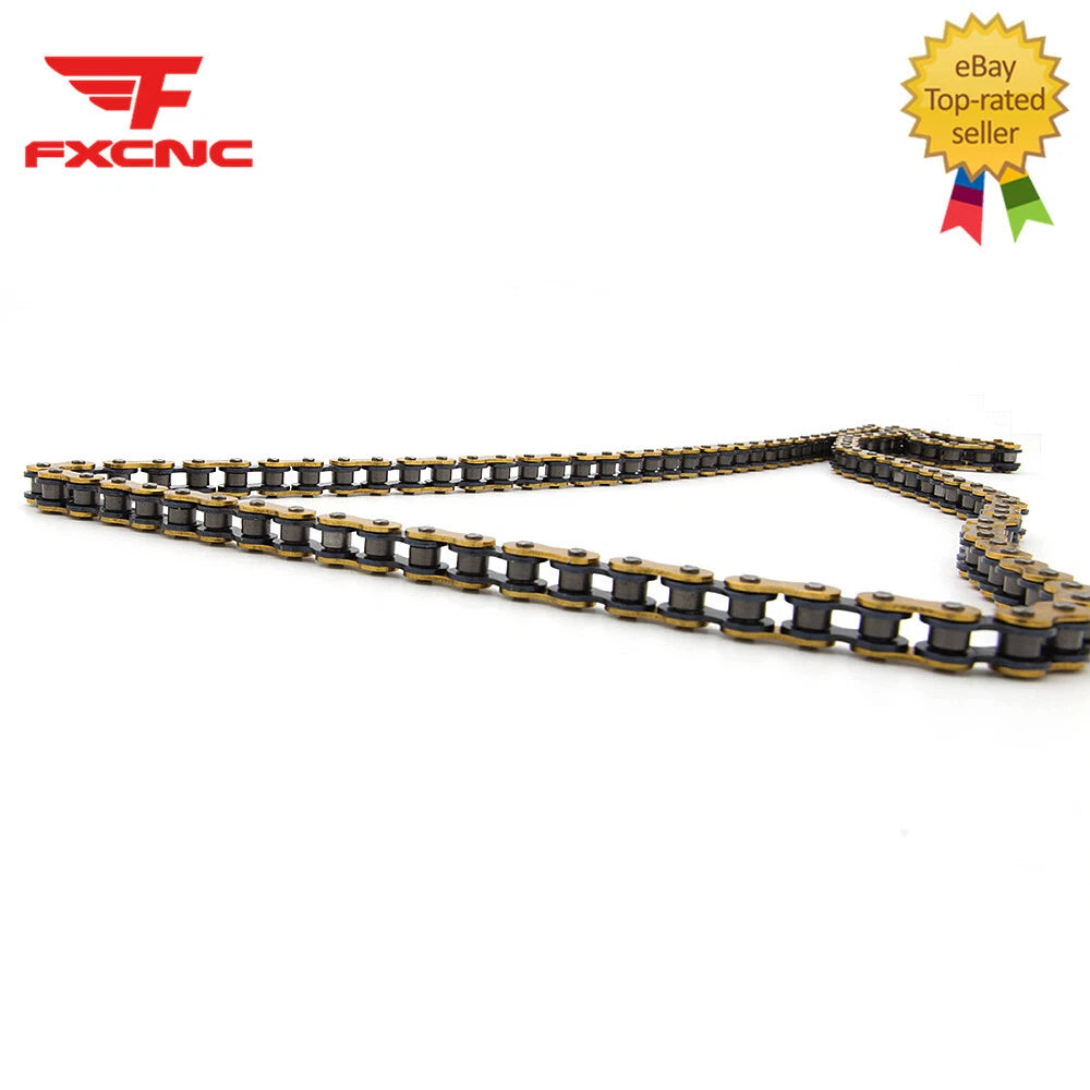 415H Motorcycle Chain 49cc 50cc 60cc 66cc 80cc Motorized 110 Links Steel 1pcs