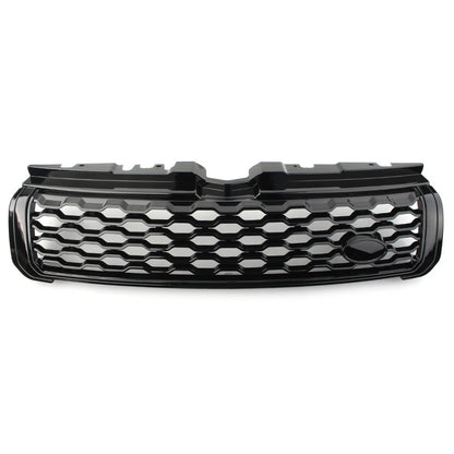Front Bumper Center Upper Grille Glossy Black For Range Rover Evoque 2010-2018