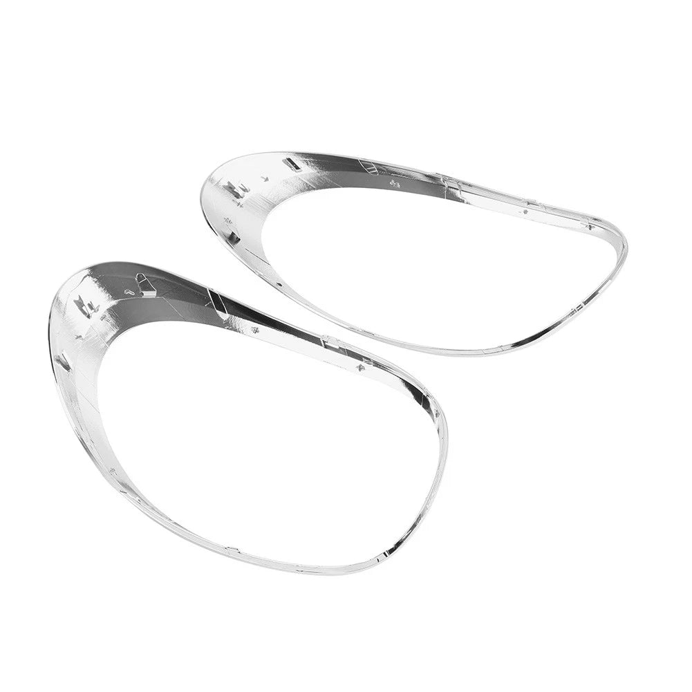 1 Pair Tail Light Bezel Close Out Ring Trim Chrome Fit For Fiat 500L 2014-2020