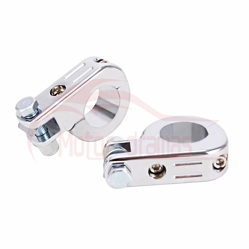 1.25" Foot Pegs Footrest Mount Kits For Harley Sportster Dyna Highway Bar Chrome