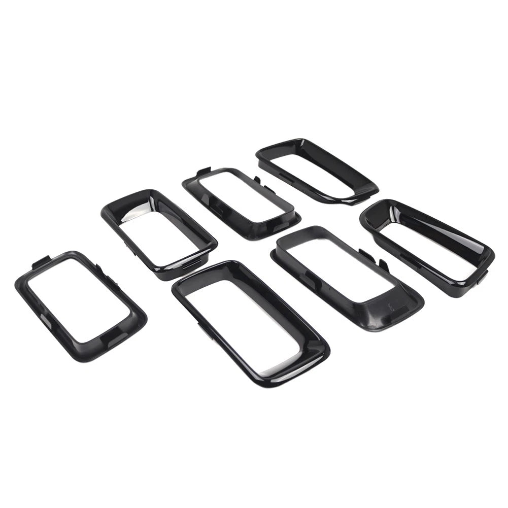 Front Grille Insert Cover Frame Grille Molding Black For Jeep Compass 2011-2017