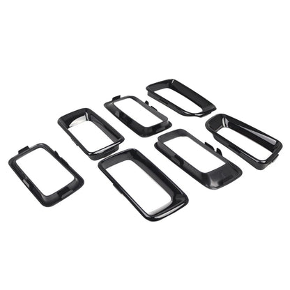 Front Grille Insert Cover Frame Grille Molding Black For Jeep Compass 2011-2017
