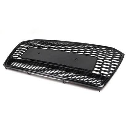 1pc Glossy Black Front Bumper Honeycomb Grille For Audi A6 S6 C7 2016-2018