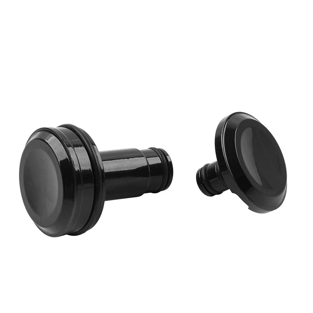 Black Front Axle Nut Caps Cover For Softail Low Rider ST FXLRST 2022-2026