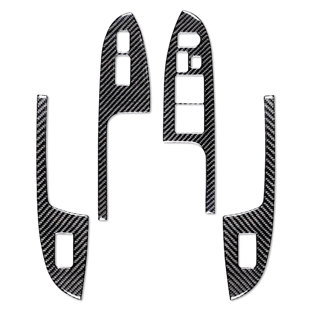 Carbon Fiber Window Lift Panel Switch Cover Trim For Honda Accord 2003-2007 US