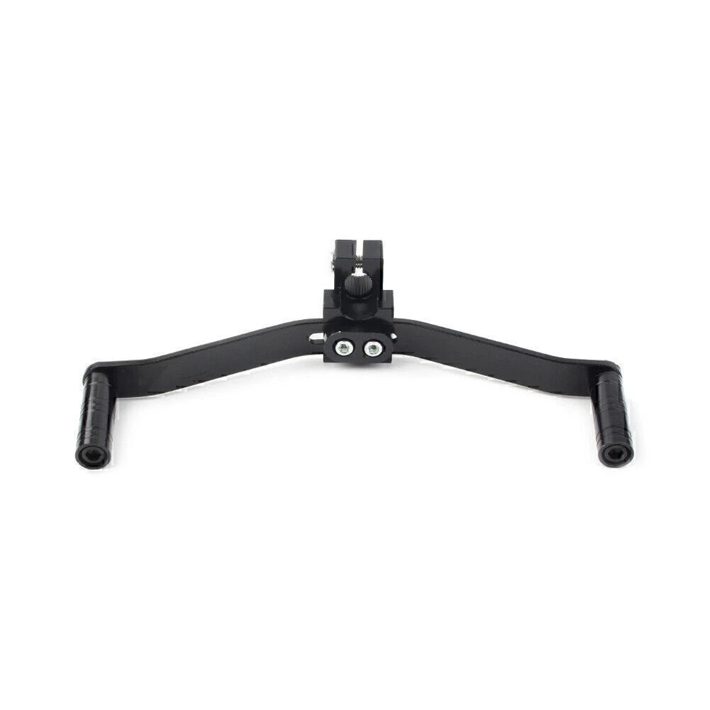 Dual Way Gear Shift Lever Footrest Pedal Shifter 21cm Black Universal Motorcycle