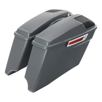 4" Stretched Saddlebags & 5" x 7" Speakers Fit For Harley Road Glide King 14-Up