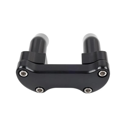 Top Cover 3.5" Handlebar Risers Clamp Black For Harley Dyna Softail Sportster XL