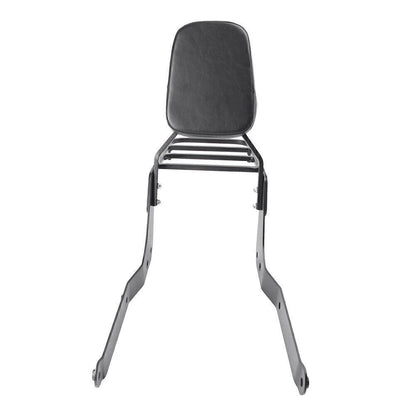 Steel Backrest Sissy Bar & Rack Black Fit for Honda Shadow VT750C Aero 2004-2012
