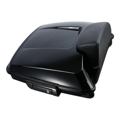 Razor Trunk Backrest Solo Mount Rack Fit For Harley Street Road Glide King 14-Up