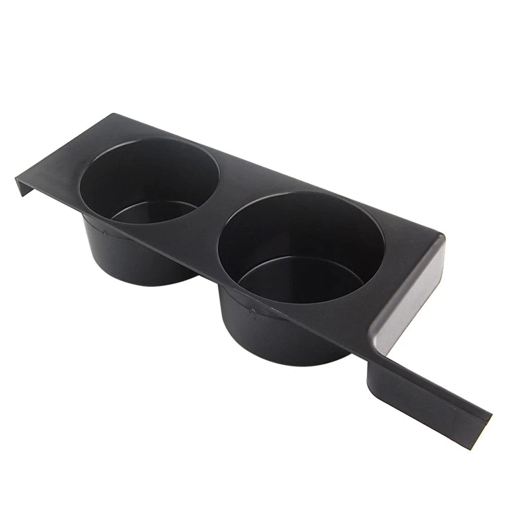Center Console Double Cup Holder Organizer Black For BMW 525i 528i 530i 540i M5