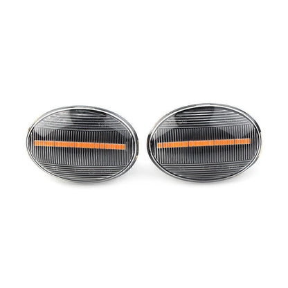 2x Dynamic Clear LED Side Marker Signal Light For MINI Cooper R55 R56 R57 R58