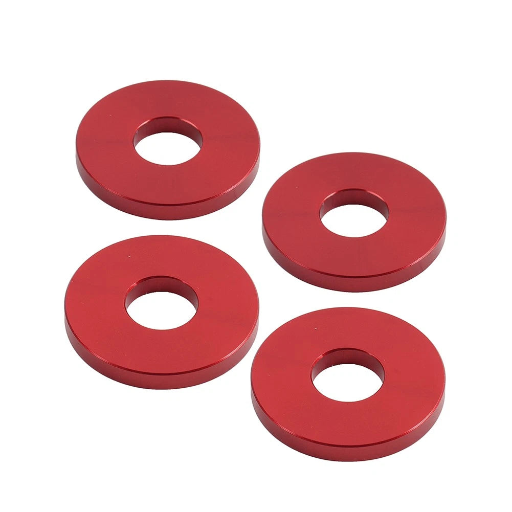 4X Engine Saddlebag Crash Bar Decorative Spacer For Harley Road Glide Red