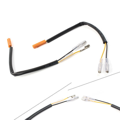2pcs Turn Signal Marker Wire Adapters Plug Connectors Leads Indicator Fit HONDA
