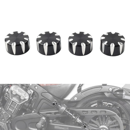 4X Rear Shock Absorber Mounting Cap Suspension Nut Cover For Indian Scout 20-23