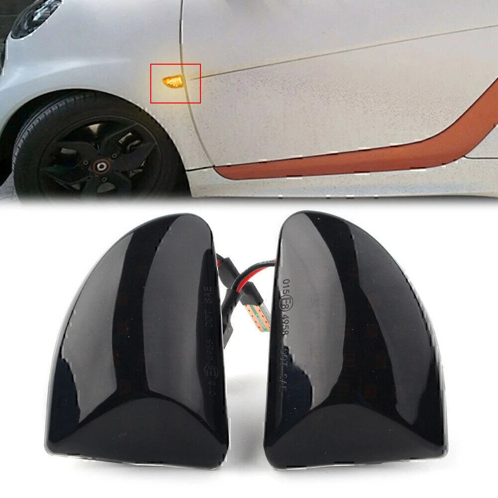 LED Sequential Dynamic Side Marker Light Turn Signal Light Fit Smart Fortwo W451