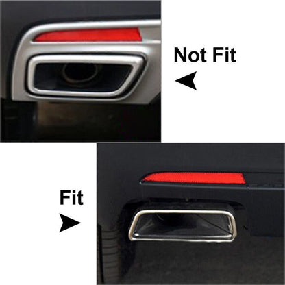 Stainless Steel Exhaust Muffler Tail Pipe Cover Trim For Cadillac XT5 2016-2020