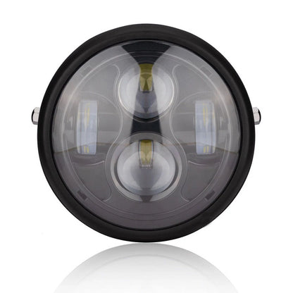 6.5'' Universal Motorcycle LED Headlight W/ Bracket For Harley Bobber Cafe Racer