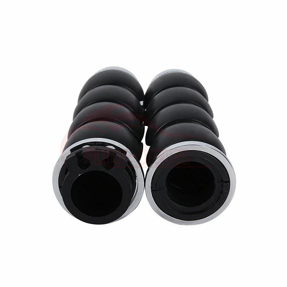 1" Chrome Motorcycle Handlebar Hand Grips Fit for Harley Chopper Bobber Cruiser