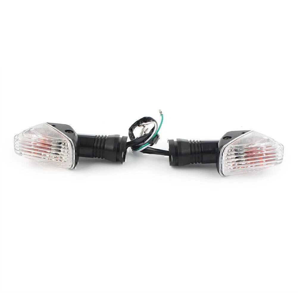 Turn Signal Indicator Lights Clear Fit Kawasaki Ninja ZX-6R ZX-10R Z750 Z1000