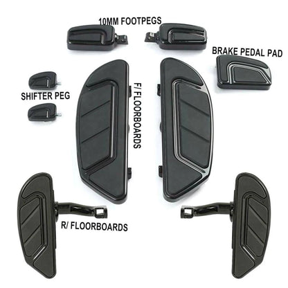 Rider Passenger Floorboard Brake Pedal Shifter Peg For Harley Street Glide 93-24