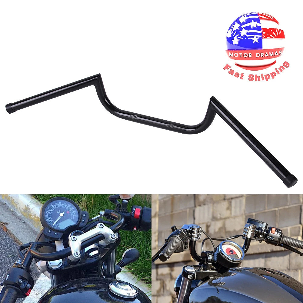 7/8" Motorcycle Handlebar Drag Bar Black for Bobber Chopper Cafe Racer Bike USA