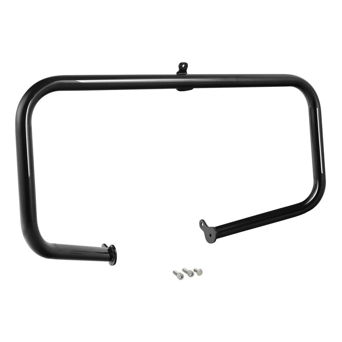 Black Highway Engine Guard Crash Bar FootPegs Fit For Harley Street Glide 09-25