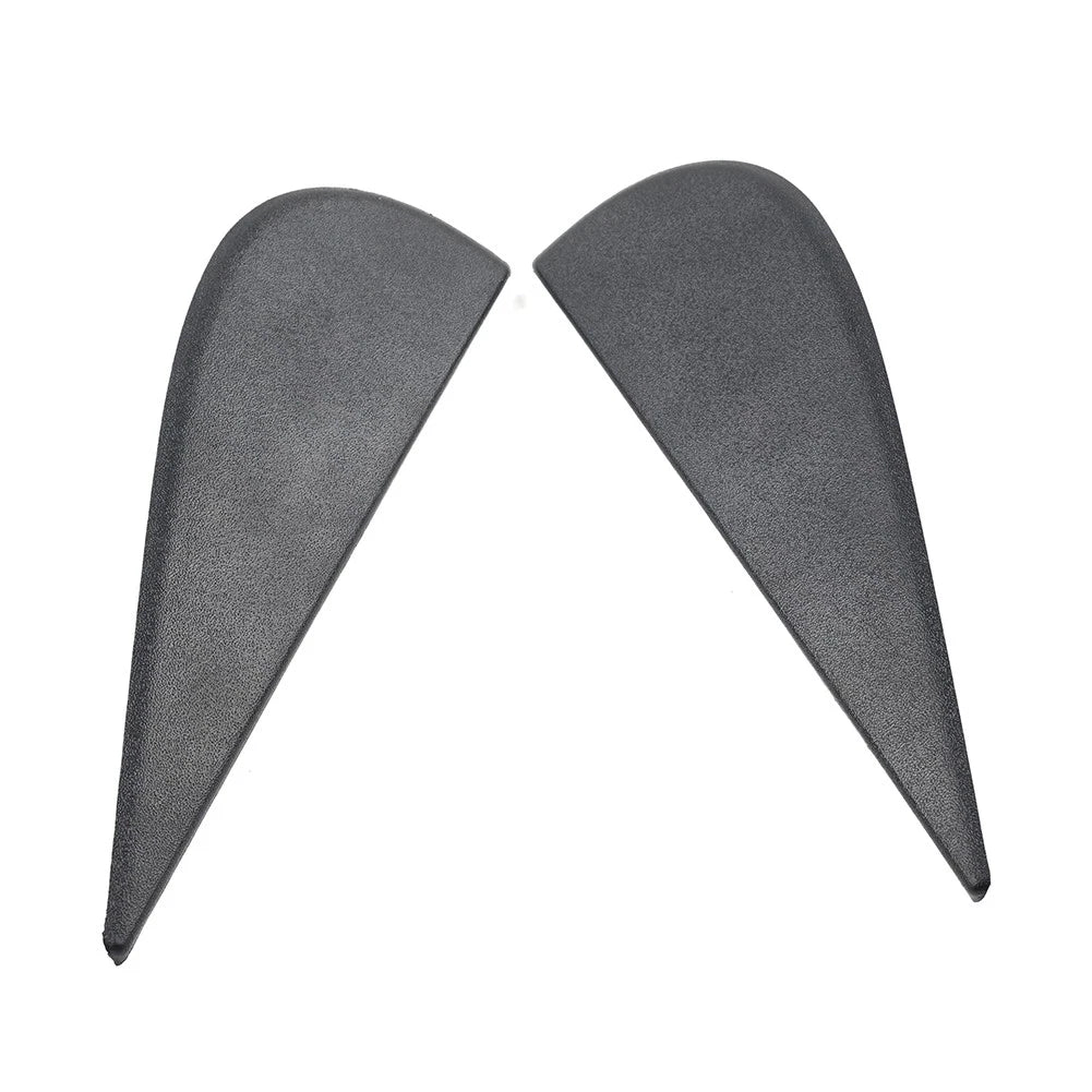 Door Side Mirror Triangle Flag Applique Black For Jeep Wrangler JK 2007-18 Pair