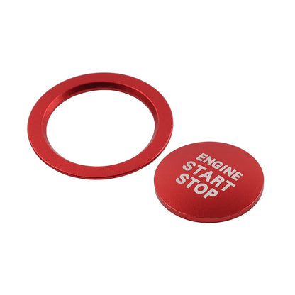 Red Engine Start Stop Push Button Cover Ring For Toyota Tacoma Yaris Prius Red