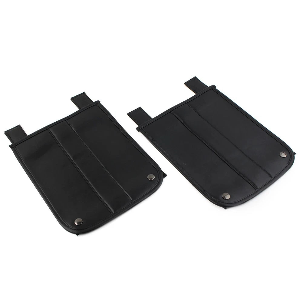 Motorcycle PU Leather Universal Trike Rear Fender Bra For Harley Roadsmith Black
