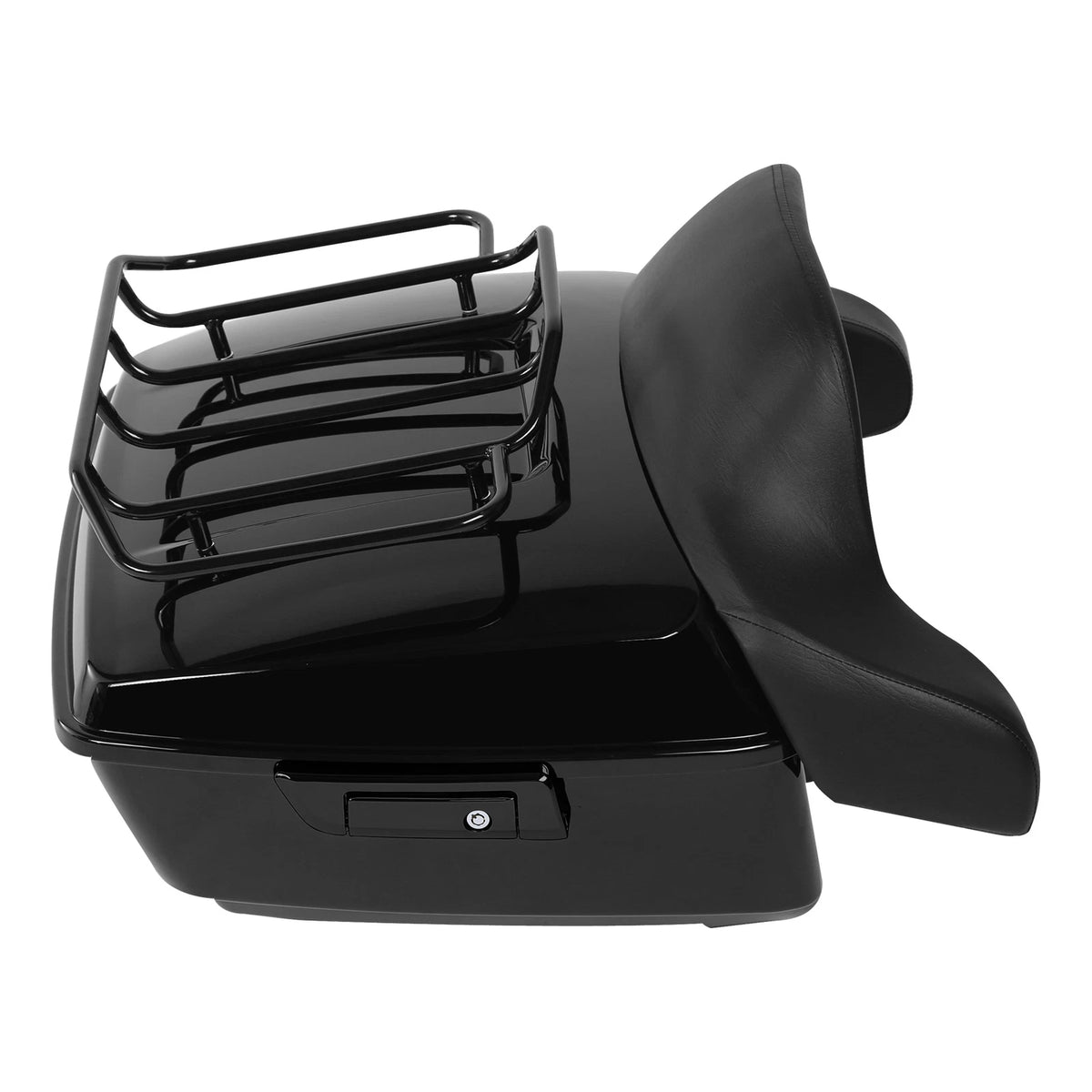 Vivid Black King Trunk Pad Mount Plate Docking Hardware For Harley Touring 14-26