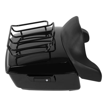 Vivid Black King Trunk Pad Mount Plate Docking Hardware For Harley Touring 14-26