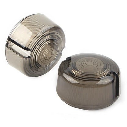 SmokenTurn Signal Lens Cover for Harley Dyna FXD FXR Sportster XLH 883 1200 FXST