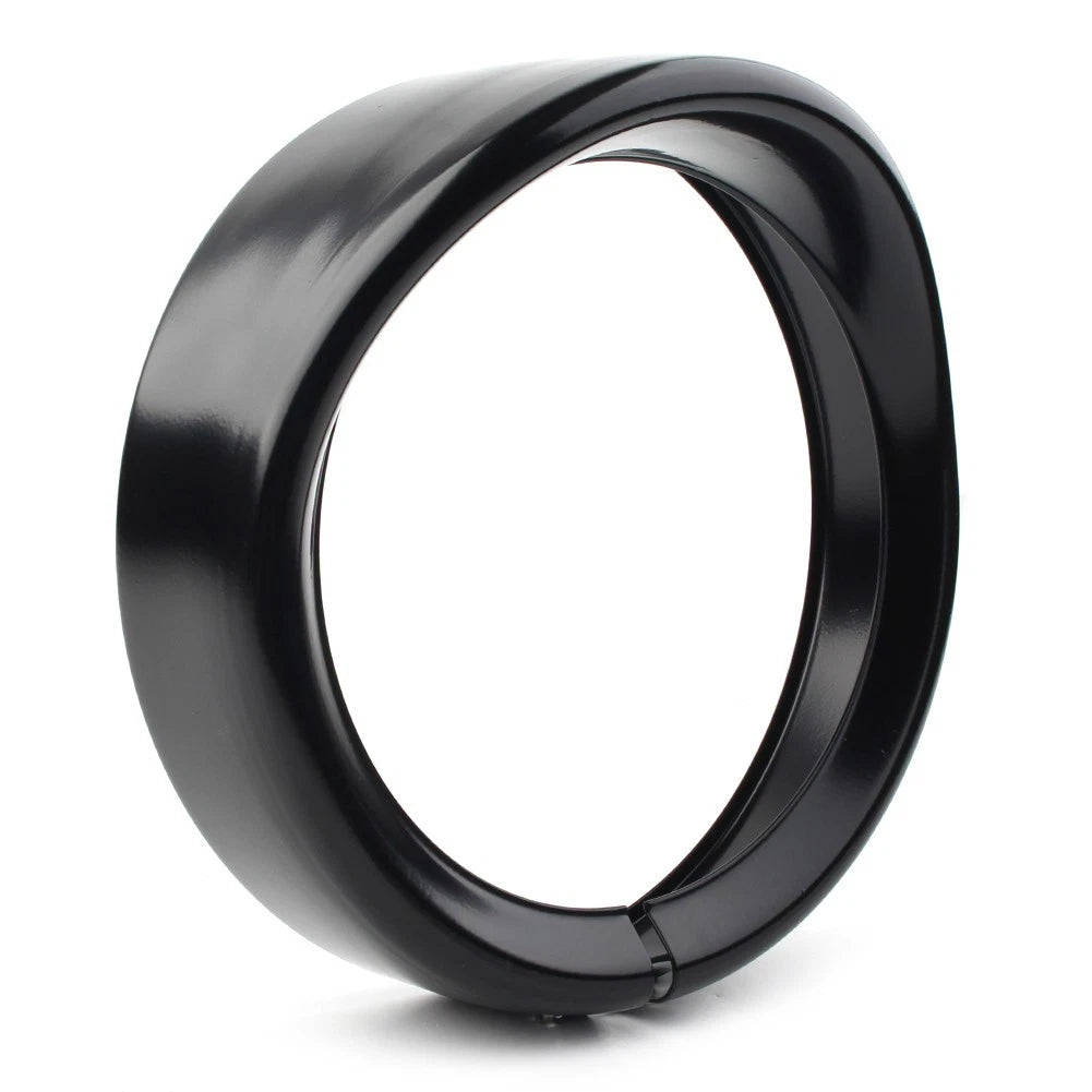 7" HEADLIGHT PASSING LIGHTS LAMP DECORATE TRIM RING VISOR COVER FOR HARLEY