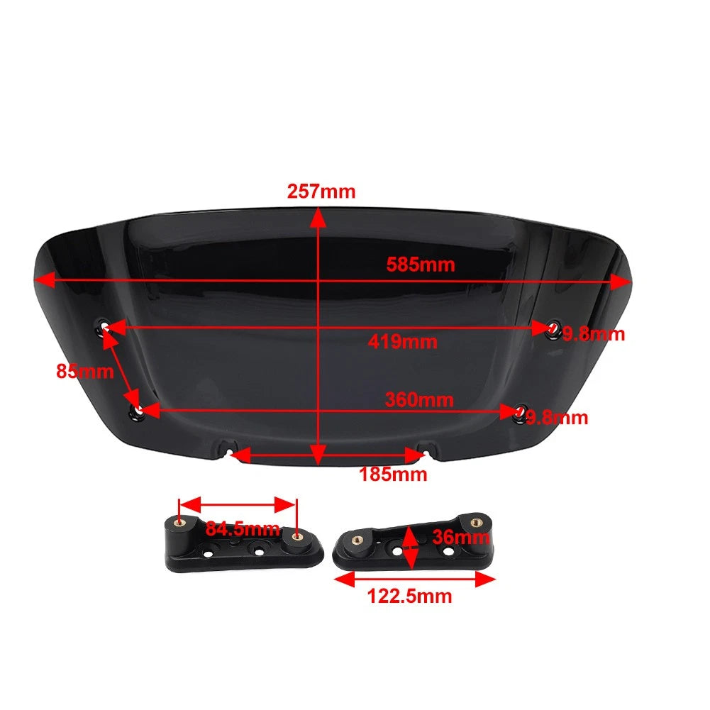 10" Windscreen Windshield For Harley Touring CVO Street Glide 2023 2024