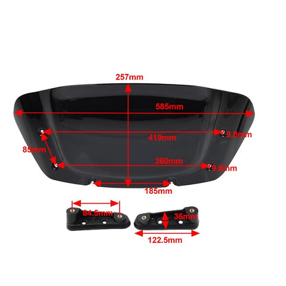 10" Windscreen Windshield For Harley Touring CVO Street Glide 2023 2024