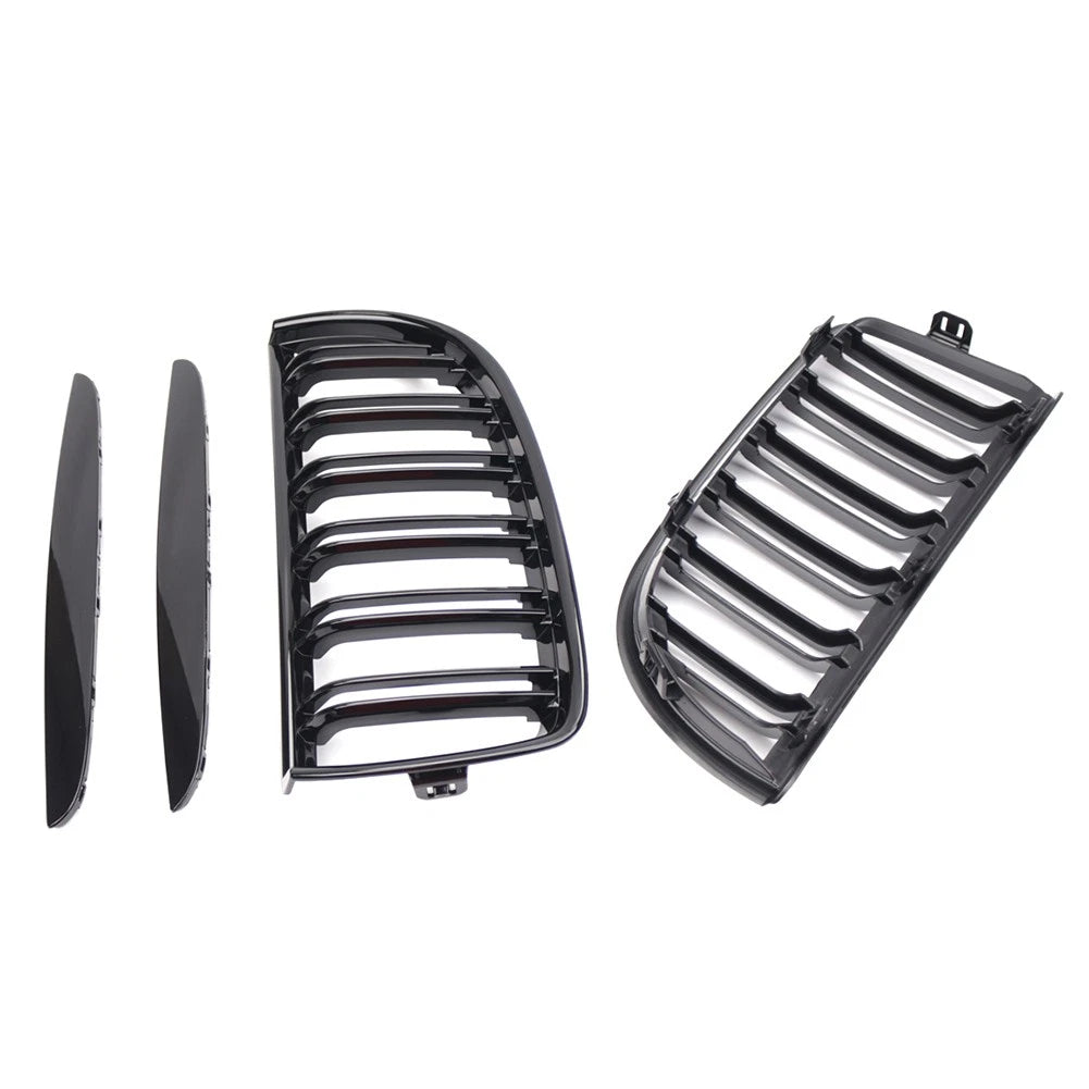 Dual Slat Front Kidney Grille For BMW 3-Series E90 2005-2008 For E91 Wagon 06-08